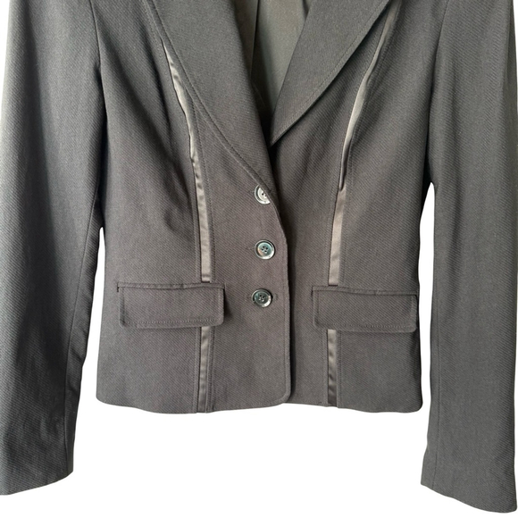 Le Chateau Classic Black Blazer Size S Work Office Formal Minimalist Evening - Picture 13 of 15